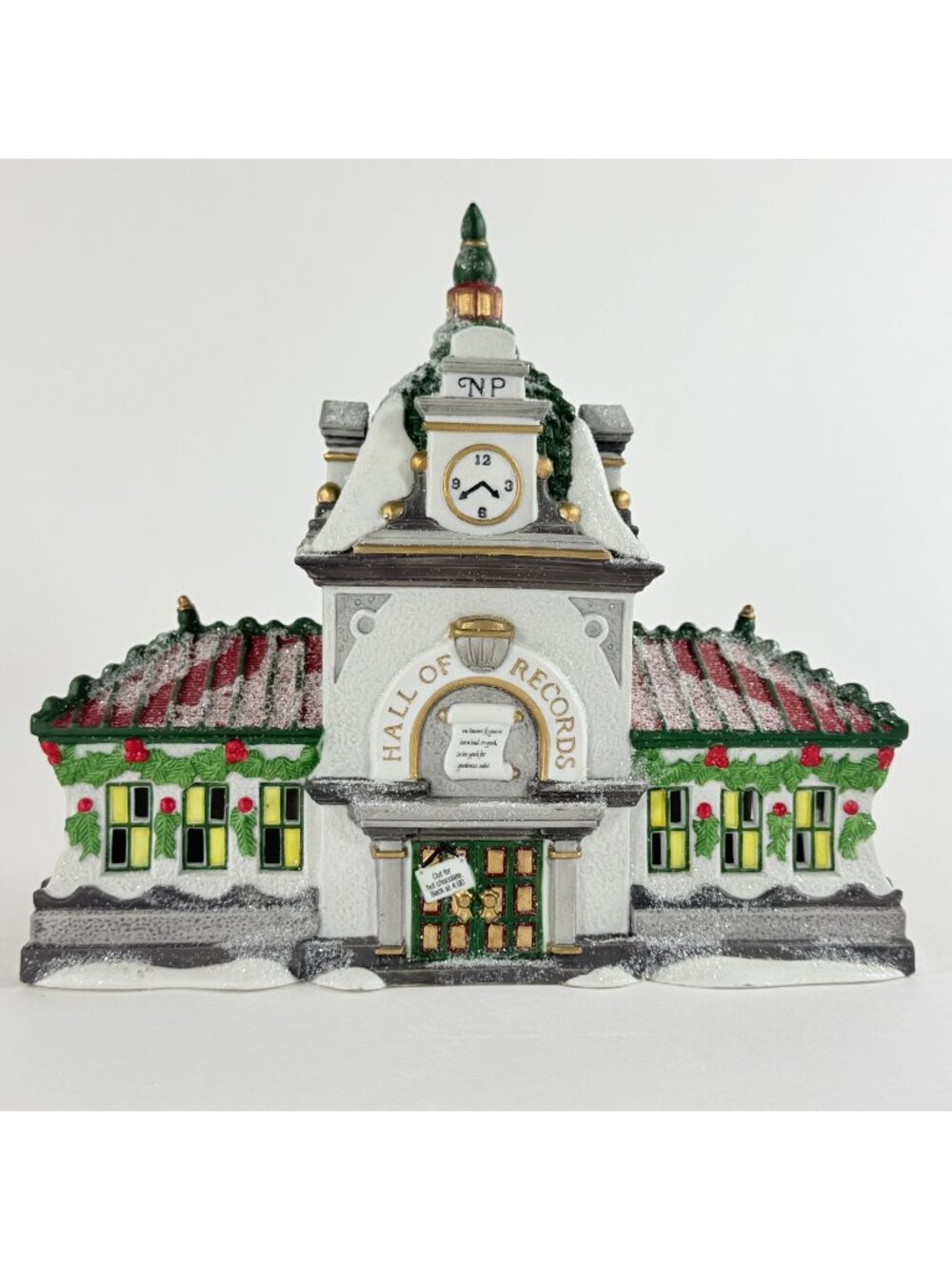 Dept 56 Heritage Village Hall of Records North Pole Series #56392 No Light